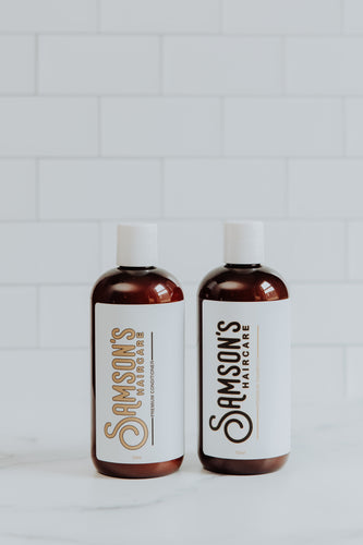 12 oz Premium Conditioner next to the Shampoo, displayed against a white background.