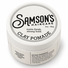 Samson's Matte Finish Clay Pomade Main Image On A White Background