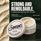 The Hold and Feel of Samson's Matte Finish Clay Pomade