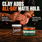 Dead Sea Clay + Ultra Matte Styling Cream Bundle
