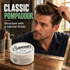 Samson's Matte Finish Clay Pomade helps you style a perfect classic pompadour hairstyle