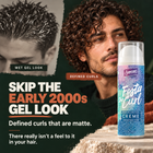 Skip the early 2000s gel look. Foster the Curl Crème gives defined curls that are matte, and there really isn't a feel to it