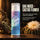 Foster the Curl Crème with oak moss and cactus flower, the scent Jake and Adam chose on purpose