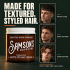 Different Hairstyles That Samson's Matte Styling Cream Supports