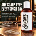 Samson's Midwest Daily Use Shampoo for any scalp type, every single day. Formulated for daily use by working barbers