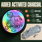 Samson's BenchLeg Clay with added activated charcoal for a drier body, more clumping and more texture