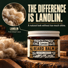 Samson's Beard Balm made with lanolin from sheep's wool, for a natural look without too much shine