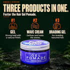 Foster the Hair Gel Pomade by Samson's is three products in one: a gel, a wave cream and a braiding gel