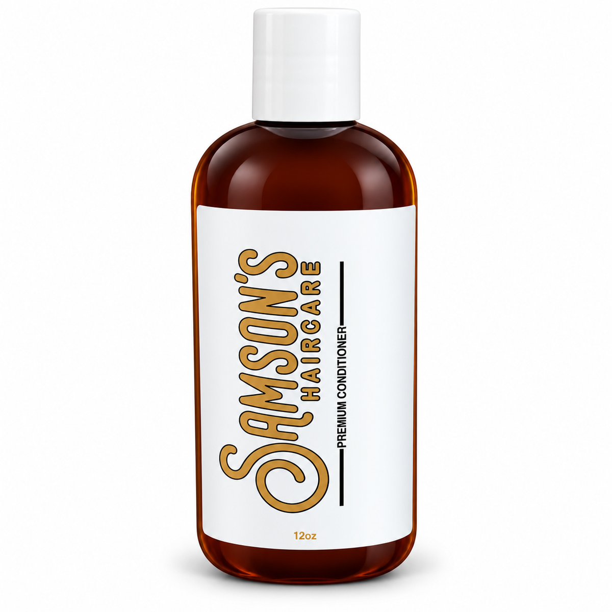 Samson's Haircare Daily Nourishing Conditioner for men, 12 oz amber bottle on a white background