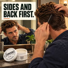 Start With the Sides and Back of your Hair First When Using the Samson's Matte Finish Clay Pomade